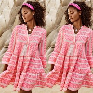 DEVOTION Ella Embroidered Cotton Mini Dress